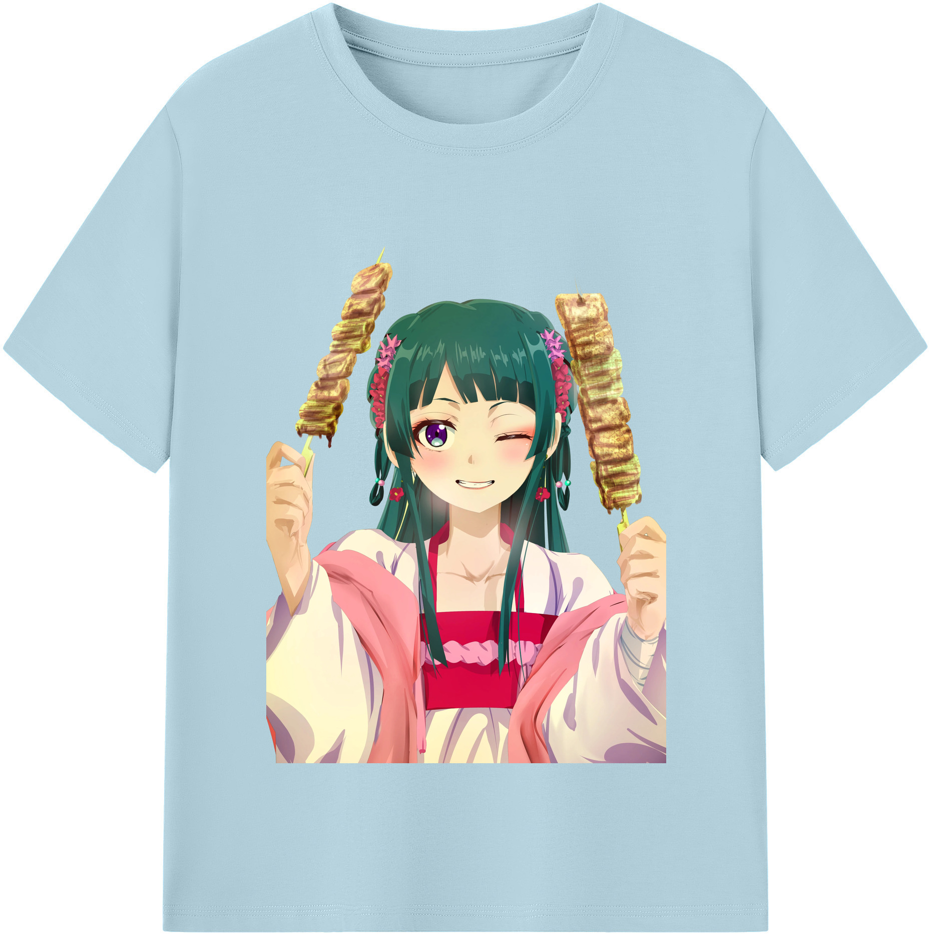 （画像用） 薬屋のひとりごと The Apothecary Diaries 綿100％半袖Tシャツ（フロントプリント）